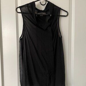 ALL SAINTS SPITALFIELDS BLACK SILK TOP UK 10, US 6, EU 8, Small, Sleeveless